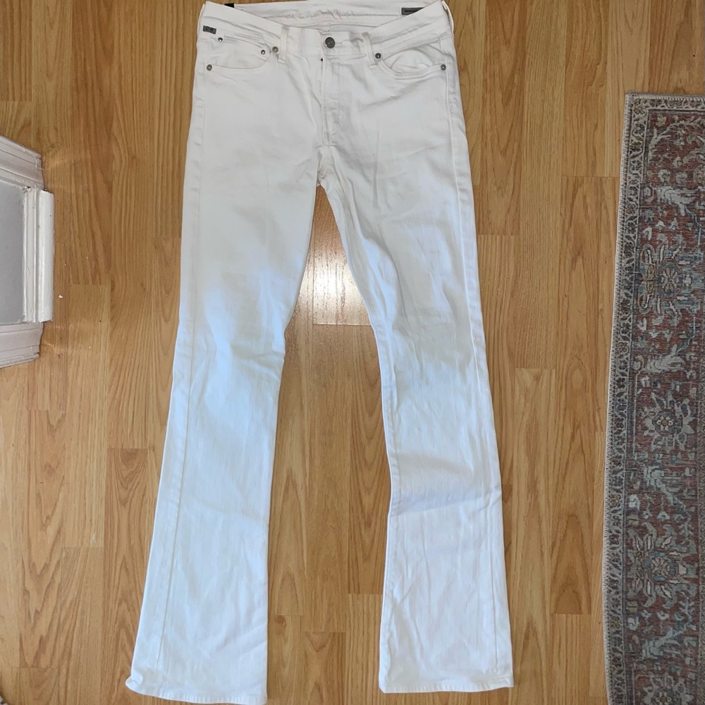 Citizens of Humanity white flare jeans
